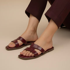 Meesh croc flats