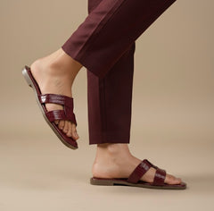 Meesh croc flats
